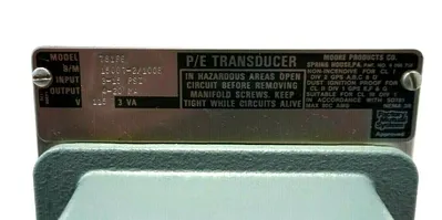 NEW MOORE PRODUCTS 781P6 TRANSDUCER 15007-2/100B