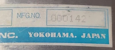 FUJI SEIKI VALVE MODEL 011212 MFG. NO:  000142 Made in Japan