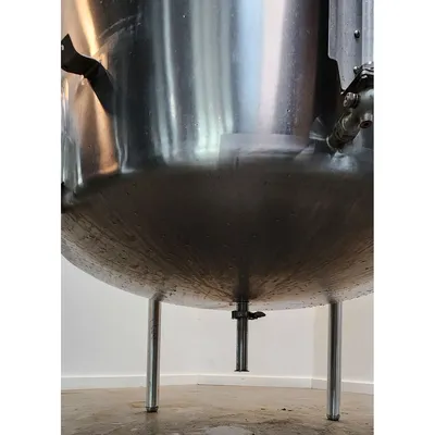 Used Stainless Steel Liquid Strainer Tank 395 Gallon Capacity w/ CIP spray ball