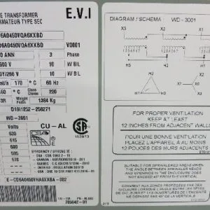 USED 2019 DELTA TRANSFORMERS E-CD6A0450VHA6XXBA-002