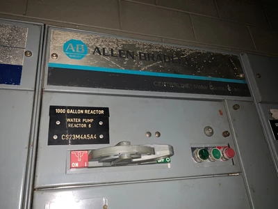 Allen Bradley 2100 Centerline Size 1 MCC Cabinet 600A, 600V, 3ph