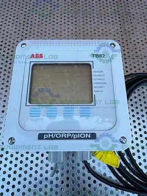 USED ABB TB82PH101021 1NS PH  / ORP / PION TRANSMITTER W/ METTLE TOLEDO PH SENSOR