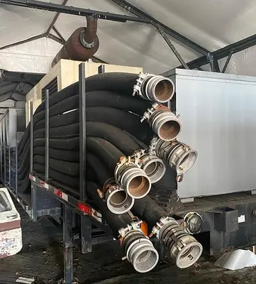 200 Ton Air Cooled Chiller with a 300kW Generator 200 Ton Chiller Rental