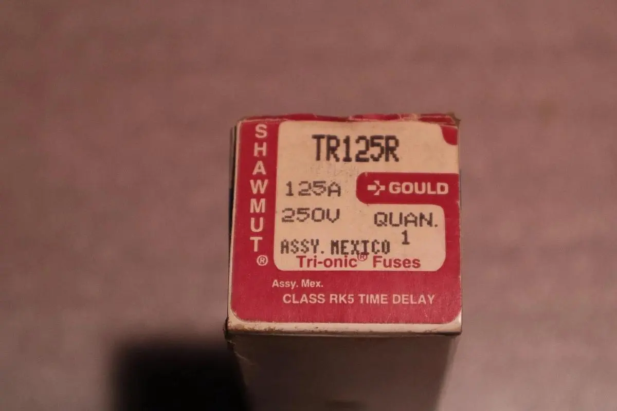 NEW GOULD SHAWMUT TR125R AMP 600V RK5 TIME DELAY FUSE STOCK 5801