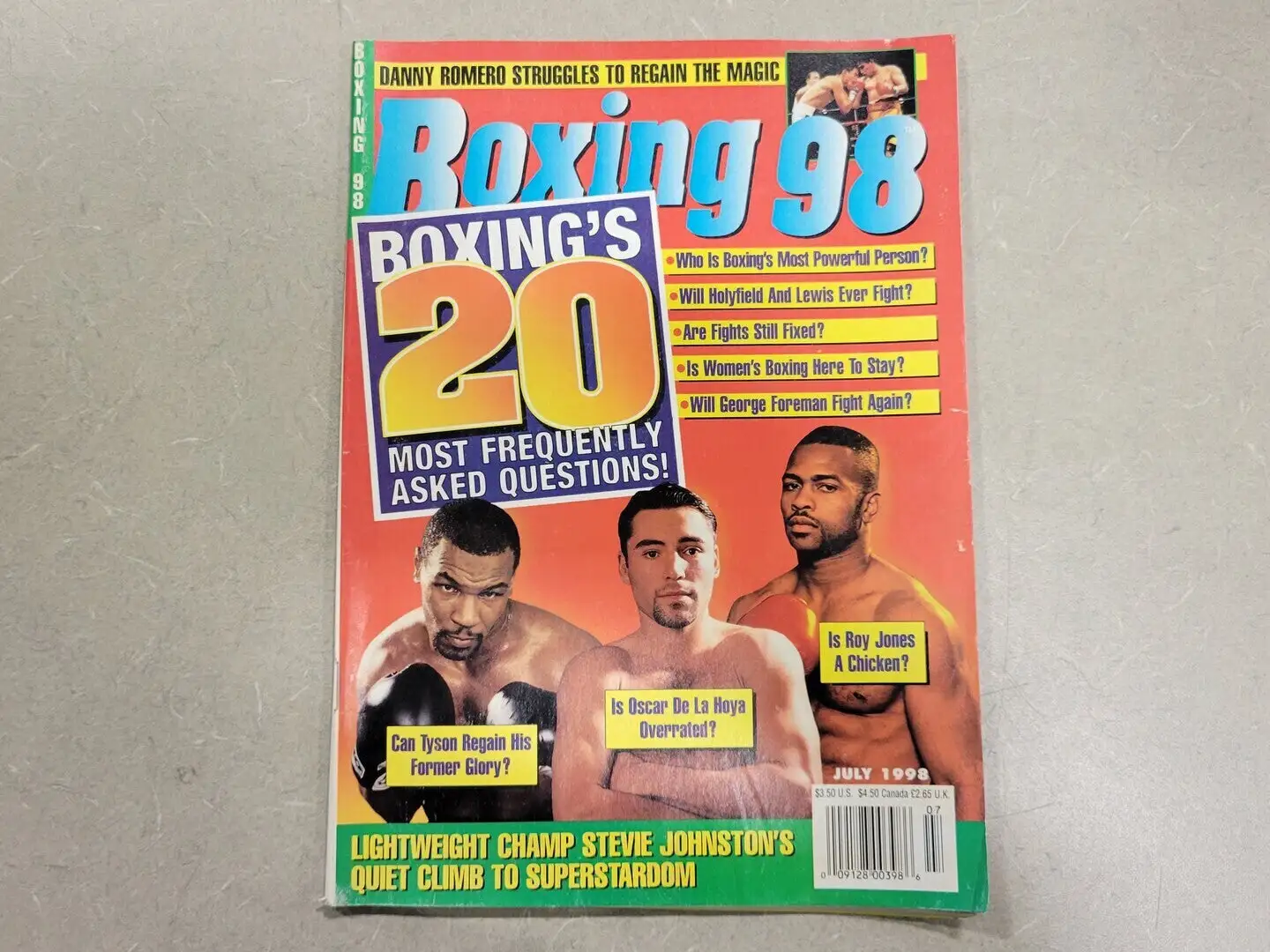 USED BOXING 98 JULY 1998