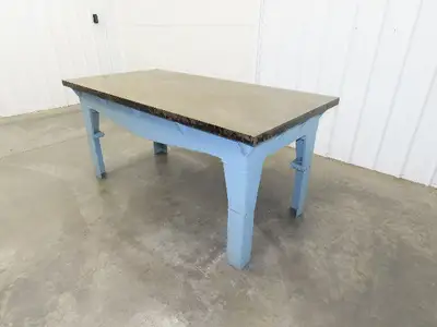 Vintage Precision Steel Welding Layout Table 72x36" Cast Iron 1-11/16" Thick Top