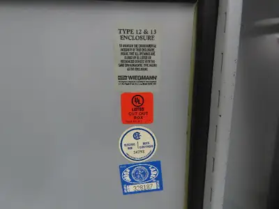 Wiegmann B121008CH Electrical Enclosure JIC Control Panel 12x10x8" Wall Mount