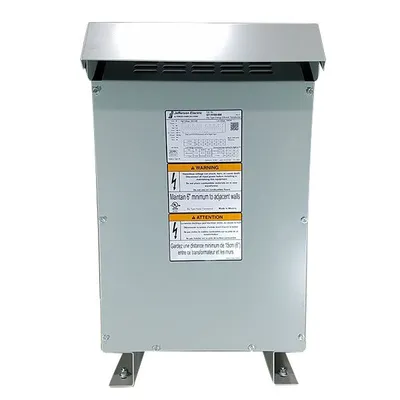 Factory New 25 KVA Single Phase Dry Type Transformer Primary 240 x 480 Secondary 120 / 240 10 Year Warranty 421-9185-000