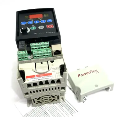 USED ALLEN-BRADLEY SERIES A POWERFLEX 4- 0.4 KW (0.5 HP) AC DRIVE