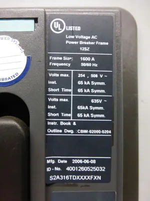 Siemens WL Switchgear, 480V, 7-Section, 4000/1600A Breakers