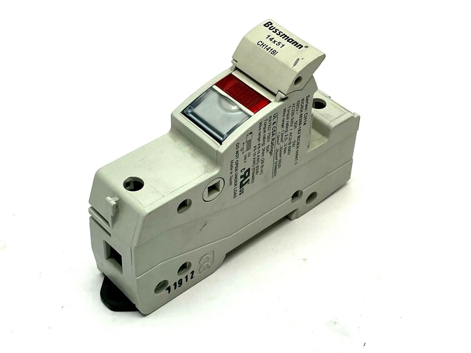CH141BI | Bussmann  Fuse Holder 1-Pole 750VDC - Used