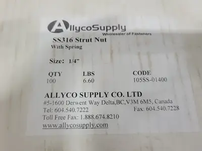 NEW ALLYCO SUPPLY 105SS-01400