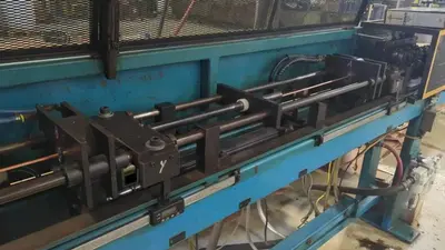 7/8" CROWN UNLIMITED MODEL #STCOS M-7 TUBE STRAIGHT & CUTOFF MACHINE: YOBRO #25338