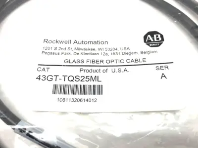 NEW ALLEN-BRADLEY SER. A GLASS FIBER OPTIC CABLE, TRANSMITTED BEAM