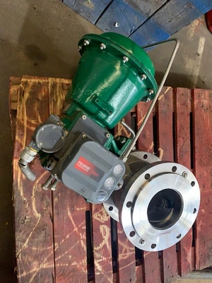 Fisher 8" V150 Stainless Steel V-Ball Control Valve