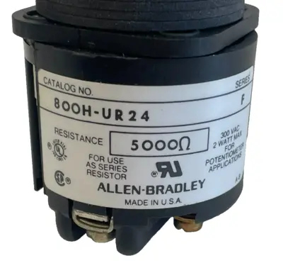 ALLEN BRADLEY 800H-UR24 POTENTIOMETER SERIES F 800HUR24