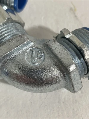 (6)T&B Thomas & Betts Short Elbow 90°  1/2" Malleable Iron Raintight