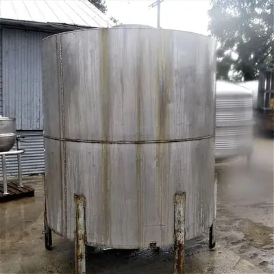 Tank, 1,250 Gallon, S/st, FT/FB, 6' X 6', #S744092