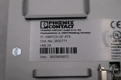 Phoenix Contact FL Switch SF 8TX Eight Port Industrial STOCK K-95C