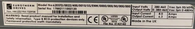 Eurotherm Drives 620STD/0022/400/0010/US/ENW/0000/000/B0/000/000 Variable Frequency Drives | ESS Industrial Equipment Sales (7)