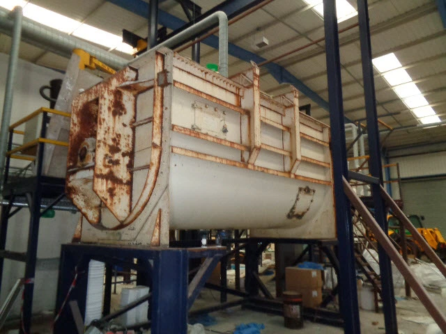 10,000 L S/S Solitech S/S U Trough Mixer 45 kW