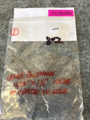 Used Bussmann 13/32" x 1-1/2" Misc Industrial Equipment California US | Davliegogo LLC #1730763