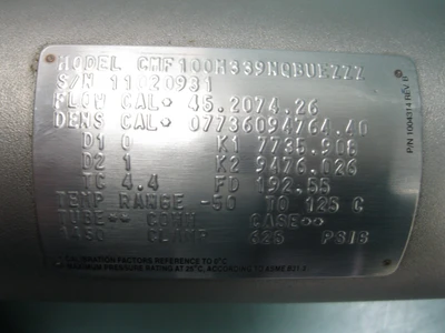 USED Micro Motion CMF100  M339NQBUEZZZ