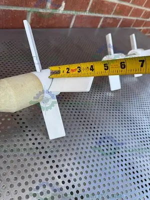 USED CHEMGLASS IMPELLERS W/ GLASS STIRRER SHAFT 30MM , FOR 100 L CHEMGLASS REACTOR 60"