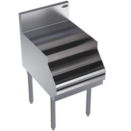 New | in-Stock Krowne Old Stock Krowne KR24-18RD Royal Series Stainless Steel 4 Tier Raised 16 Bottle Liquor Display Underbar Equipment Illinois US | Falcon Restaurant Supply #1375800