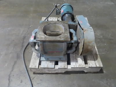 used Rotary Airlock, 7.5" inlet, 3/4 hp drive.