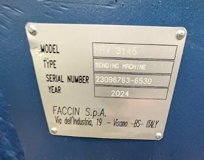 NEW 2024 FACCIN HAV 3145