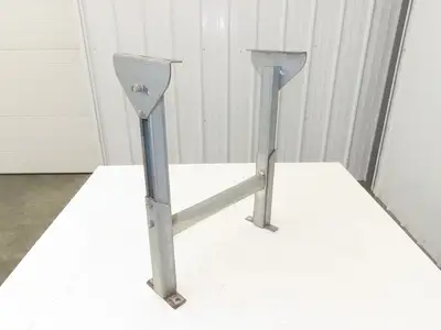 Automotion 18"W Conveyor Leg Stationary Floor Support 22" to 30"H Galvanized