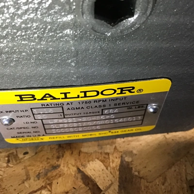 Baldor GLF2021AG Right Angle Speed Reducer 20:1 Ratio 1.16 HP Class 1
