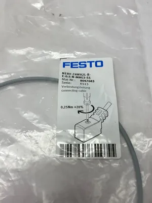 NEBV-Z4WA2L-R-E-0.5-N-M8G3-S1,8047683 | Festo NEBV-Z4WA2L-R-E-0.5-N-M8G3-S1 Connecting Cable 8047683 - New