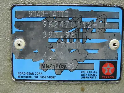 Nord 9043-140TC 397.98:1 Ratio 5.17RPM 4.4Hp 140TC Gear Reducer