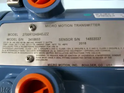 NEW Micro Motion 2700 R12 AB AEJZZ