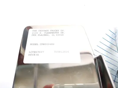 New | in-Stock CHICAGO FAUCET 9004RH, T05R12H16 Safety Equipment | Maverick Industrial Sales #1102227