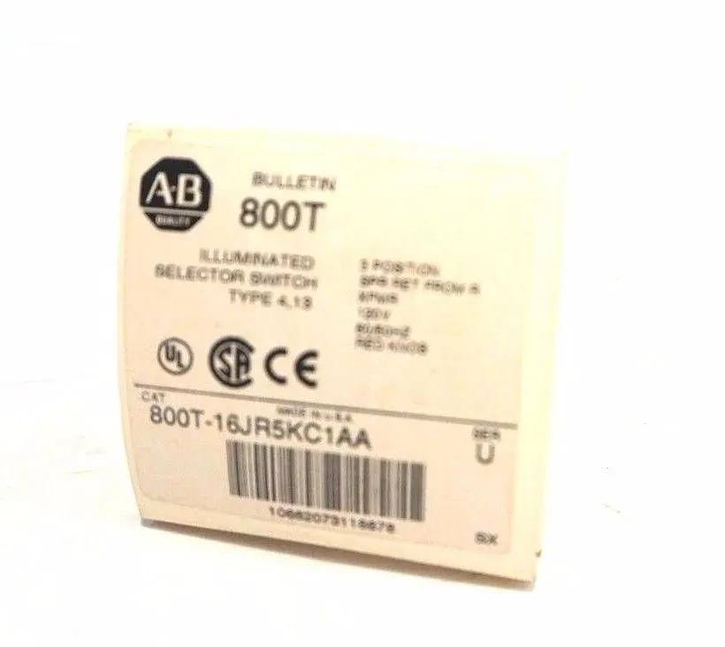 NEW ALLEN BRADLEY 800T-16JR5KC1AA SELECTOR SWITCH SER.U 800T16JR5KC1AA