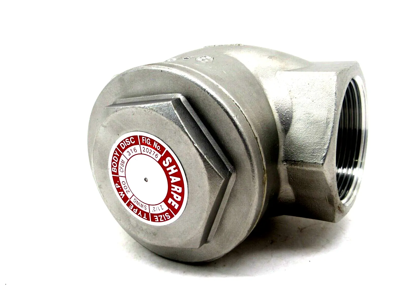 NEW SHARPE CF8M 316 20276 SWING CHECK VALVE 2 1/2 INCH