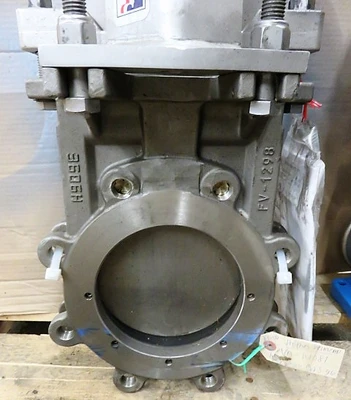 Fabri-Valve 6"-150 Knife Gate Valve , Hand Wheel Operated , 316ss, Unused