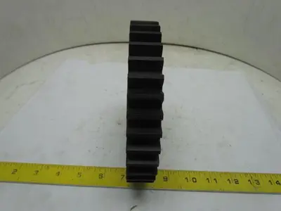 37T-C-3154M Phenolic Spur Gear 37T 6DP 20° 1" Face 6-1/2" OD Metal Spline Hub