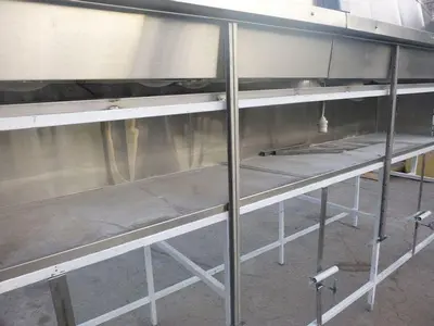 Fume Hood, 120" x 44" x 22", S/st, UV and Infared Lights #S744323