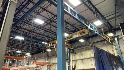 USED 2015 GORBEL 4000 LB FREESTANDING CRANE