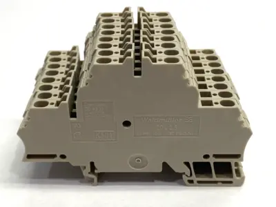 USED WEIDMÜLLER FEED-THROUGH TERMINAL BLOCK 1674300000 LOT OF 8