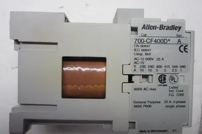 USED ALLEN BRADLEY 700-CF400D CONTACTOR 700CF400D