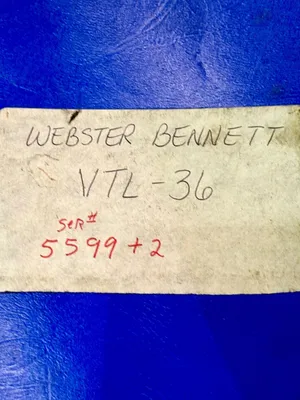 WEBSTER & BENNETT 36 Vertical Boring Mills (incld VTL) | Tight Tolerance Machinery (4)