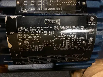 New | in-Stock LEESON 810546.00 Industrial Controls | Surplus Asset Holdings #1220240
