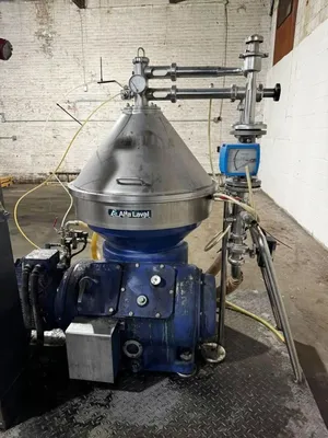 Alfa-Laval VNPX 510 SGD-34GS clarifier centrifuge skid, 316SS.