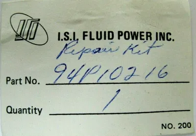 NEW ISI FLUID POWER 94P10216 REPAIR KIT
