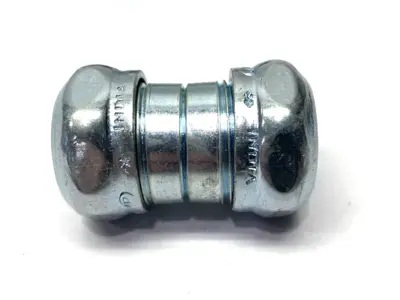 New | in-Stock ETP Compression EMT Coupling Steel Zinc Plated 1/2" LOT OF 22 Electrical Fittings Michigan US | Maverick Industrial Sales #1395725